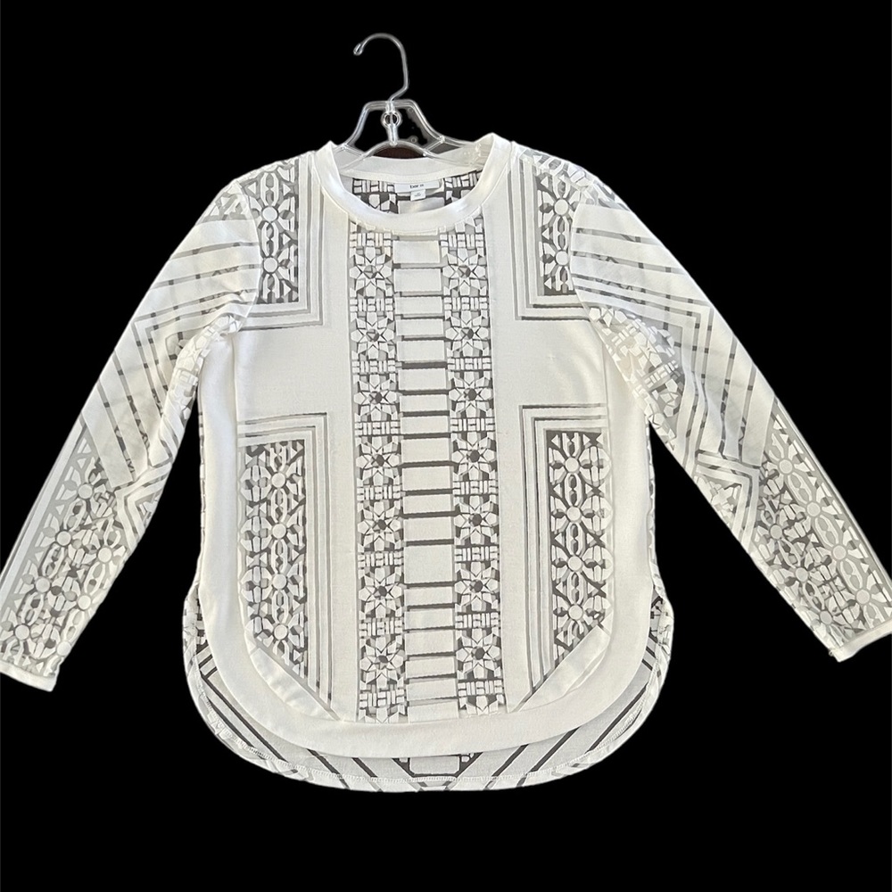 Bar III Geometric Tunic - Picture 3 of 6